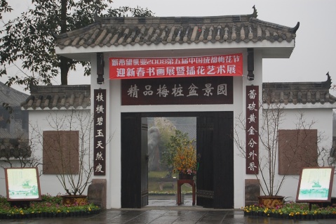 成都第五届梅花节迎春书画及插花艺术展（图片） - 笨鸟的天空--品格飞扬 - 笨鸟的天空---品格飞扬