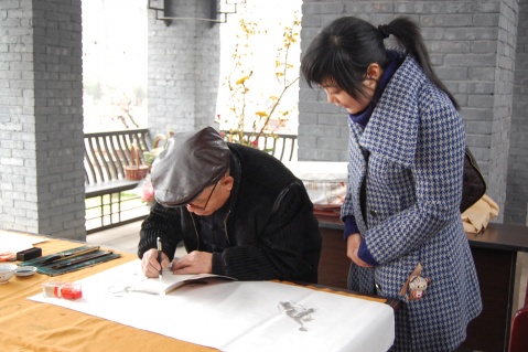 成都第五届梅花节迎春书画及插花艺术展（图片） - 笨鸟的天空--品格飞扬 - 笨鸟的天空---品格飞扬