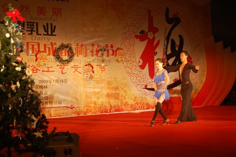 （今年圣诞节真冷，梅花节圣诞狂欢活动还得做好(图片，公司美女原创摄影） - 笨鸟的天空--品格飞扬 - 笨鸟的天空---品格飞扬